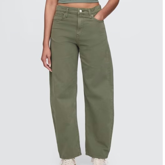 GAP High Rise Barrel Jeans - Picture 3 of 6